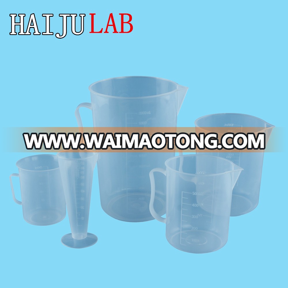 HAIJU LAB Factory Directly Graduated Plastic Measuring Cup/Jug With Handle